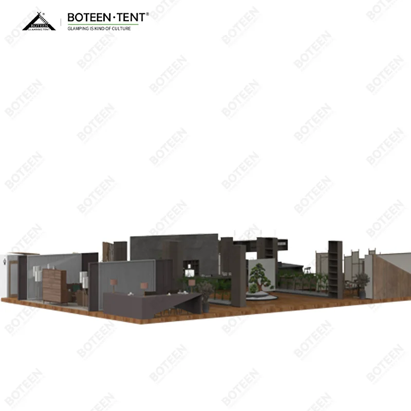 Large Luxury Waterproof Safari Party Tent Triple Peaks Outdoor Hotel Villa Tent Camping Tent - Image 5