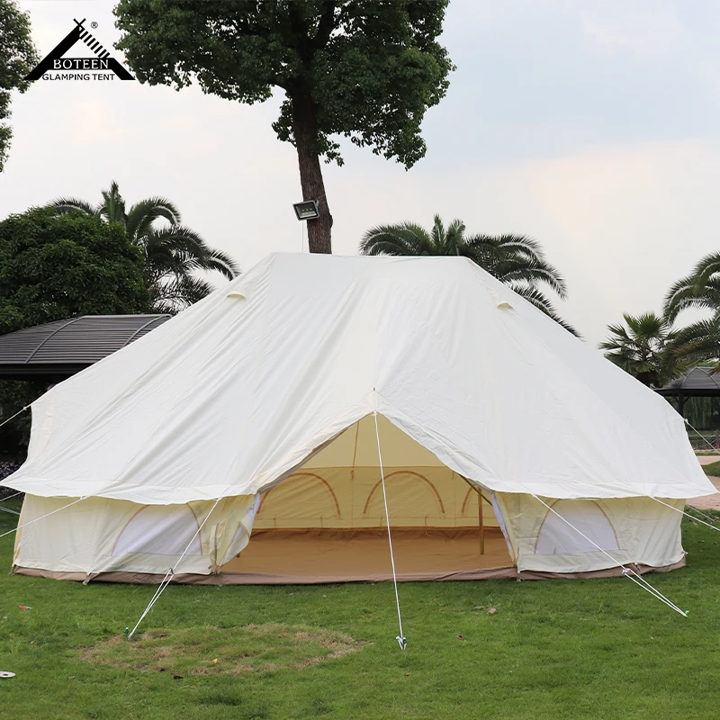 Wholesale Outdoor Camping Tent Waterproof Large Luxury Family Party Bell Tent Glamping Resort Yurt Emperor's Tent for Event