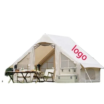 BOTEEN Oxford Fabric Inflatable Camping Tents Air Glamping 4 Season Two Bedrooms >3000mm Waterproofing for Family Camping
