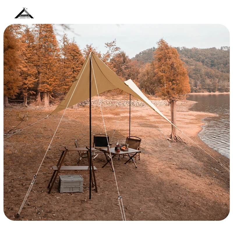 BOTEEN Portable Camping Shed Canopy Tent Outdoor Camping Canopy Picnic Fishing Camp Shade Butterfly Canopy for Party - Image 6