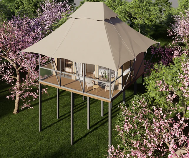 High Quality Environmental protection Stretch Film Luxury Tent Hotel Tent Luxury Resort Tent Hotel - Image 2