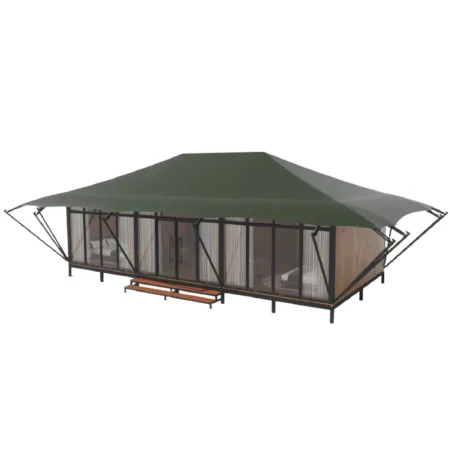 High Quality Luxury Large Hotel Glamping Tent for Outdoor Family Travel & Safari Accommodation Steel Pipe Camping Tent