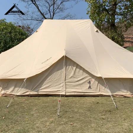 Wholesale Outdoor Camping Bell Tent Waterproof Large Luxury Party Family Glamping Canvas Yurt Emperor's Tent for Resort Picnic