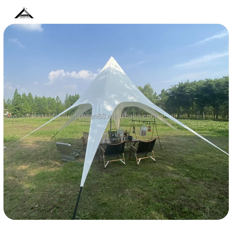 High Quality Oxford Waterproof Portable Camping Tarp with Quick Automatic Opening Four-Season Use - Image 4