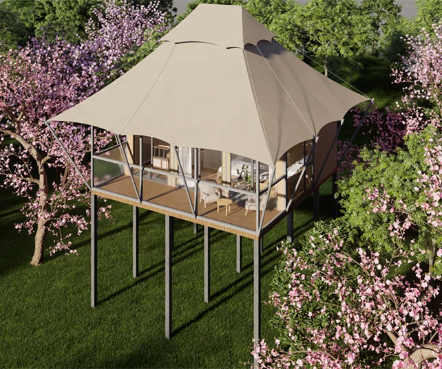 High Quality Environmental protection Stretch Film Luxury Tent Hotel Tent Luxury Resort Tent Hotel - Image 6