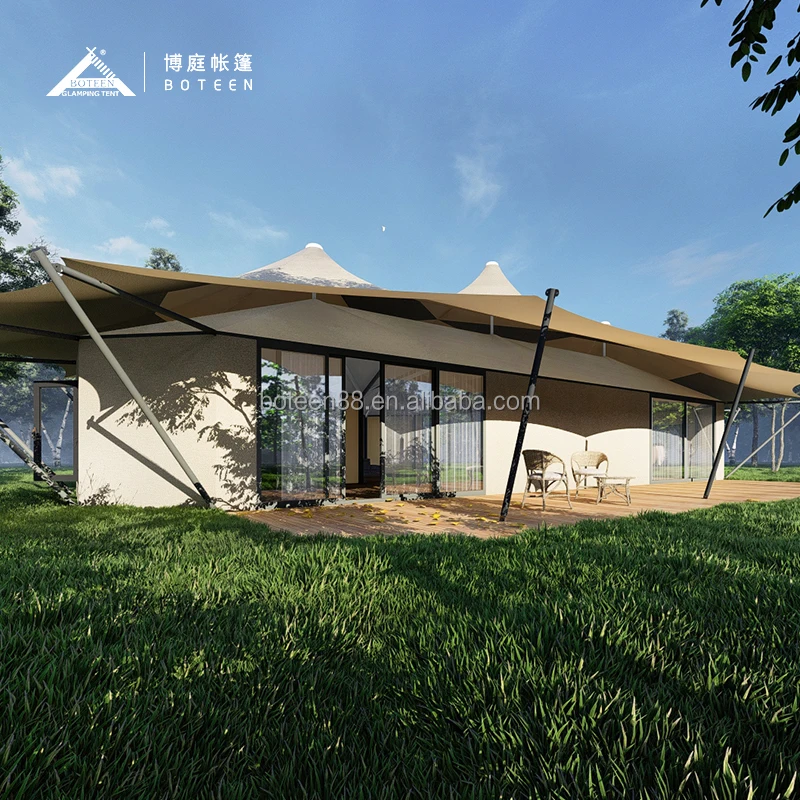 Custom Style Luxury and Comfortable Waterfront Resort Waterproof Luxury Hotel Tent - Image 6