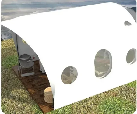 BOTEEN Automatische Zelt Resort Scenic Tunnel Tent Safari Tents All Season With Sanitairy