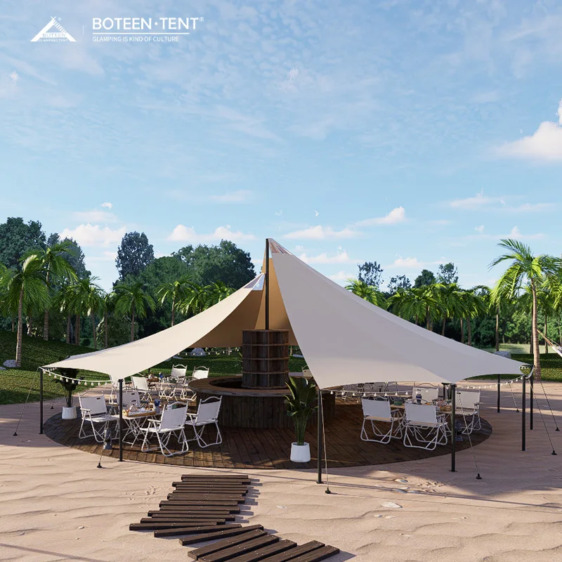 High-Value Butterfly Oxford One Bedroom Four-Season Outdoor Camping Tent Windproof Rainproof Sunshade Quick Opening