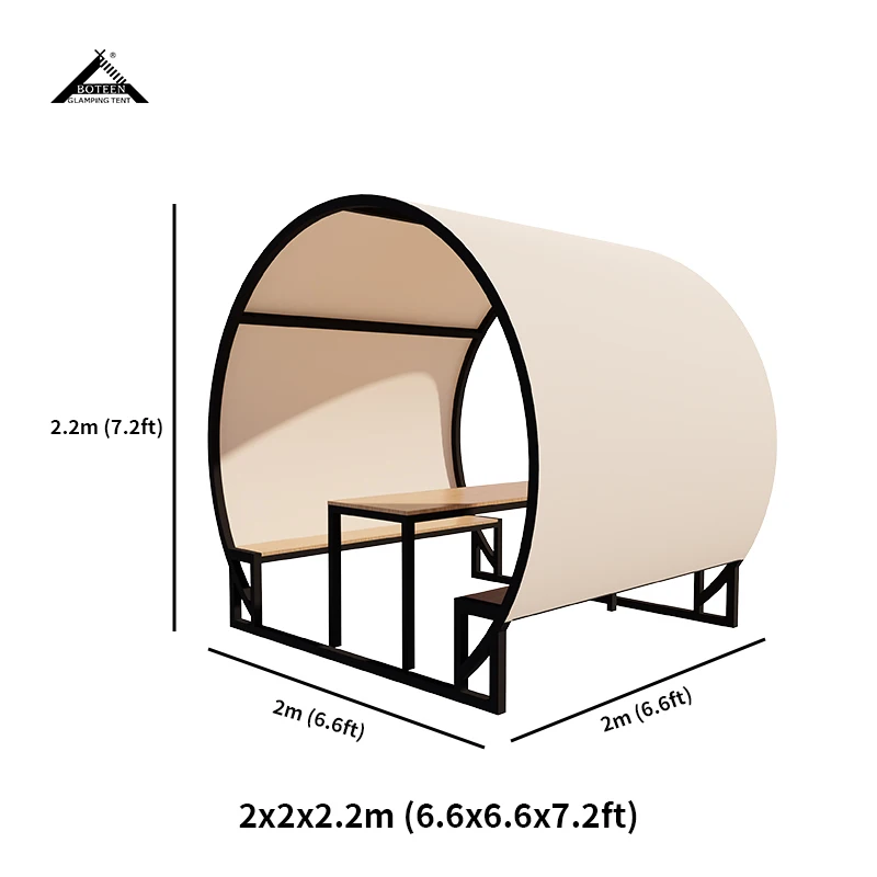 Custom Outdoor Event Tent with Table Chair Waterproof Easy Setup Other Tent Luxury Camping Tent for Restaurant Lounge Cafe - Image 6