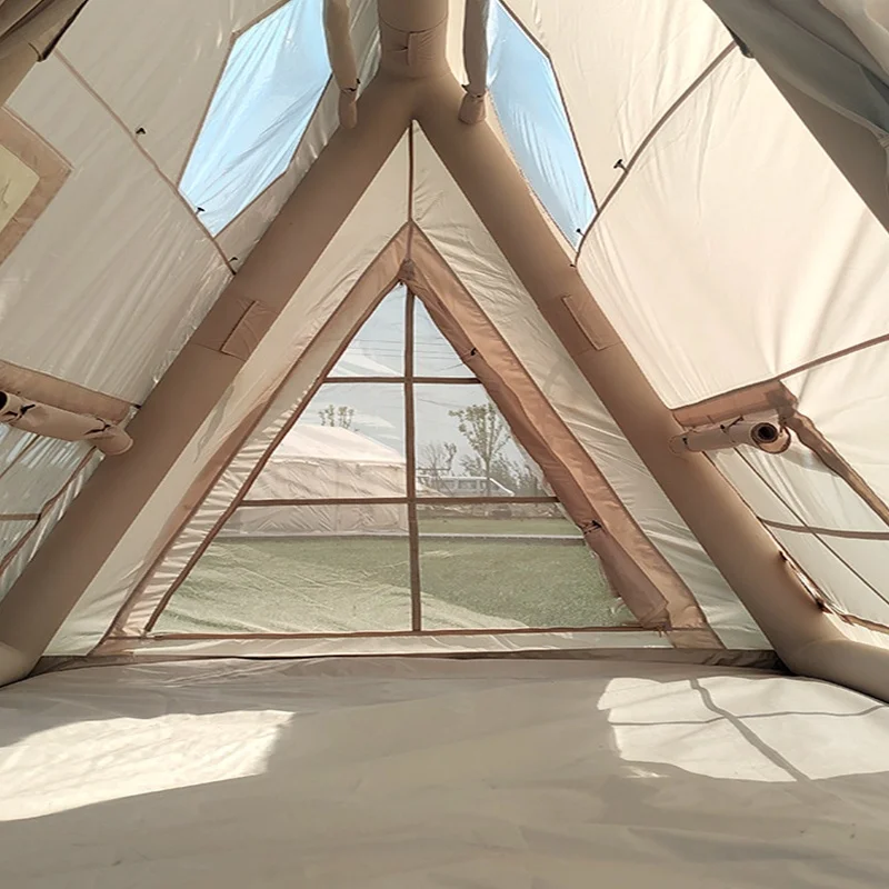 BOTEEN Triangle Outdoor Air Tent Foldable Outdoor Triangle Portable Folding Inflatable Tent for Party - Image 3