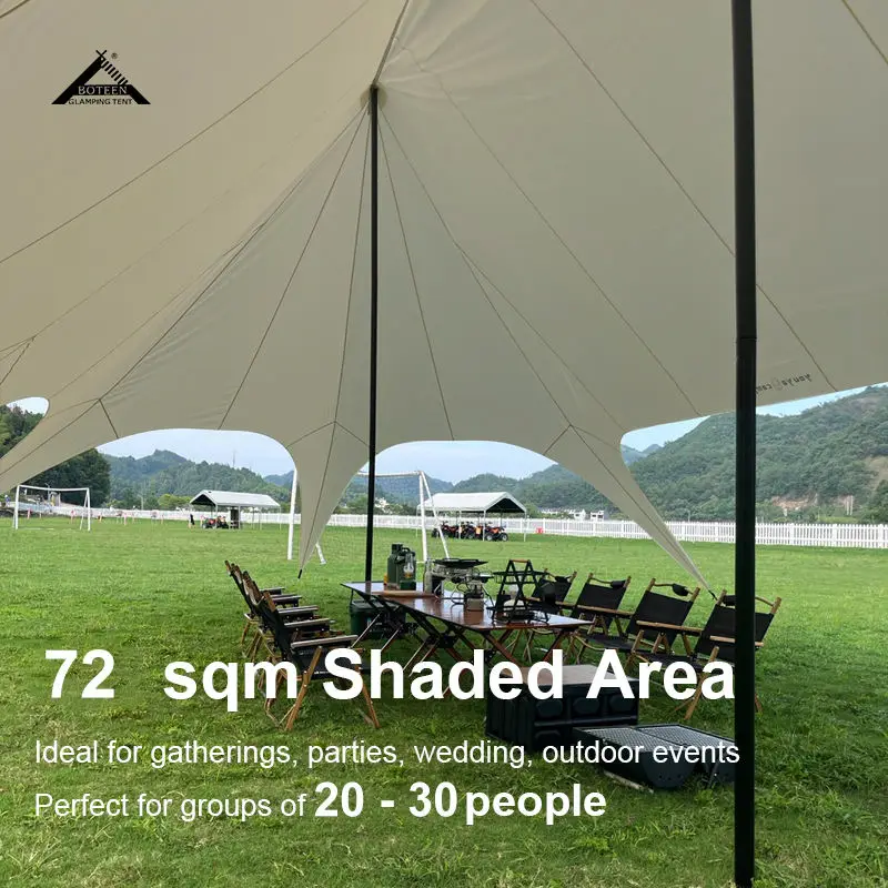 Camping Party Wedding Tent Large Waterproof Luxury Stretch Tent for Event Picnic High Quality Peaked Outdoor Tent 20-30 People - Image 4