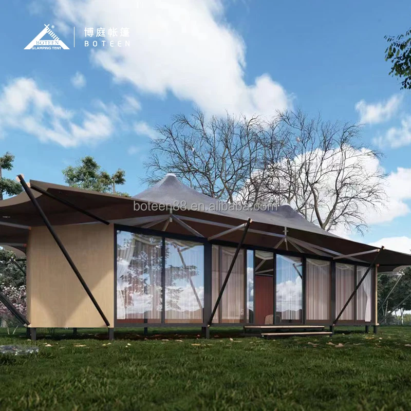 Custom Style Luxury and Comfortable Waterfront Resort Waterproof Luxury Hotel Tent - Image 3