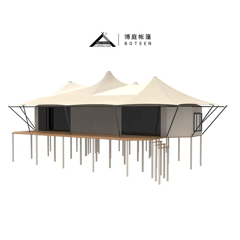 BOTEEN Luxury Tents Large Big Hotel Resort Glamping Tent Luxury Hotel Luxury Tents Hotel Glamping With Bathroom - Image 5
