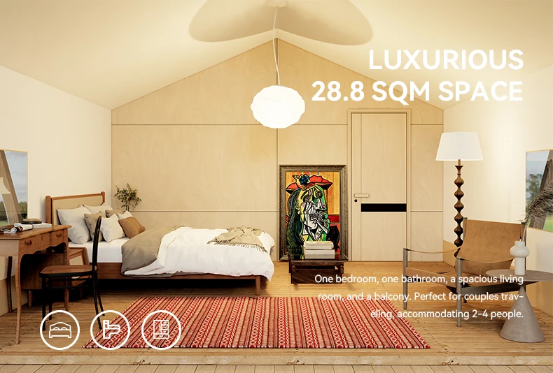 Customized Four-Season Luxury Tents and Outdoor Cabins High-End Oxford Fabric - Image 5