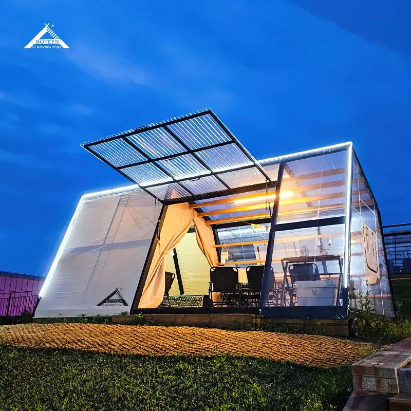 Custom 15 Years Life Eco Hotel Luxury Acrylic Tent Prefabricated House Family Atmosphere Party Cabin Tent - Image 4