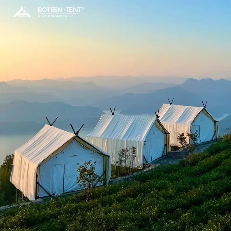 Romanticism Large All-Seasons Portable Camping Tent Waterproof and Mildewproof with Windproof Feature - Image 3