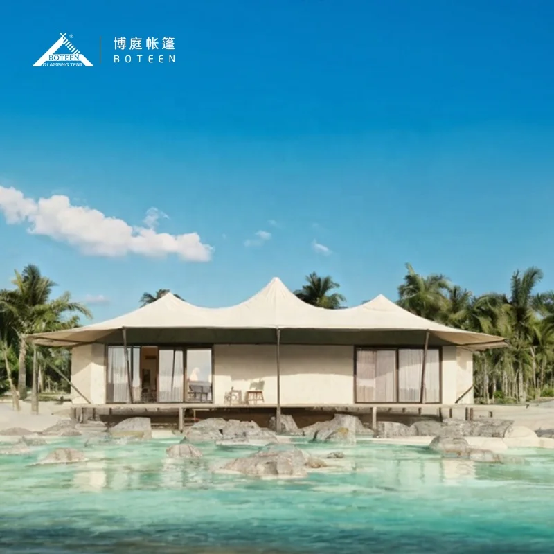 BOTEEN Luxury Tents Large Big Hotel Resort Glamping Tent Luxury Hotel Luxury Tents Hotel Glamping With Bathroom