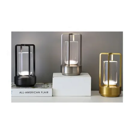 Aluminum Retro Colorful LED Night Light Chargeable Waterproof Outdoor Camping Lantern Bedroom Decorative Eye Protection Lamp