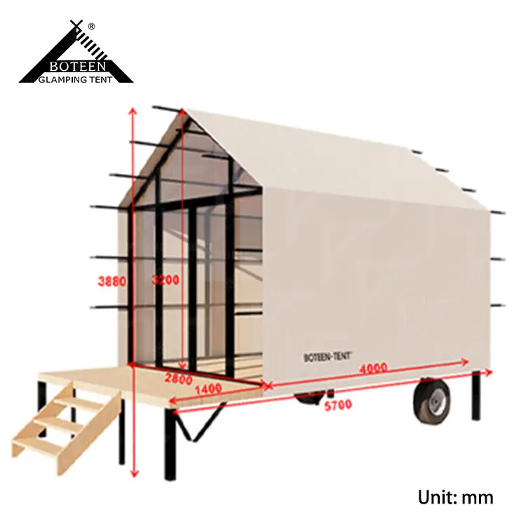 BOTEN Egg-shaped Camping Tent Luxury Glamping Pod for Resort & Campsite Glamping Egg Tent Prefab Pod House Outdoor Luxury - Image 3