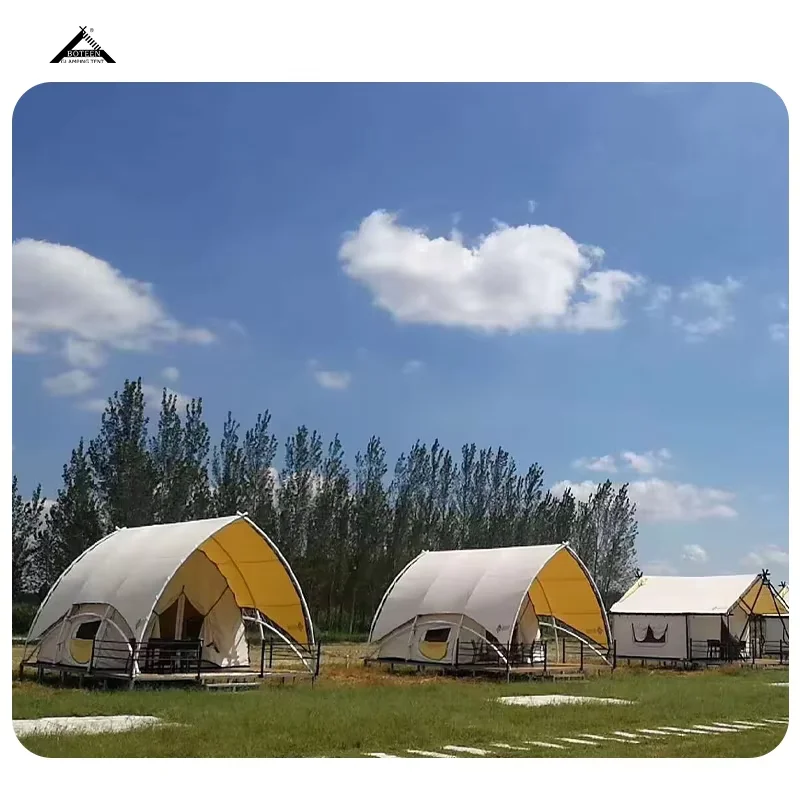 New Design Outdoor Glamping Sailing Shape Hotel Tent Safari Resort Sailing Tents - Image 5