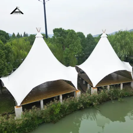 Outdoor double-layer tent restaurant wedding holiday party event tent hotel tent