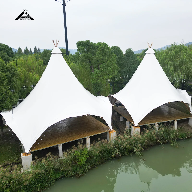 Outdoor double-layer tent restaurant wedding holiday party event tent hotel tent