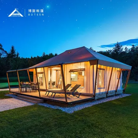 Boteen Campsite Tent Manufacturer Customized Installation Outdoor Square Tent Parent Child Camping Hotel Homestay