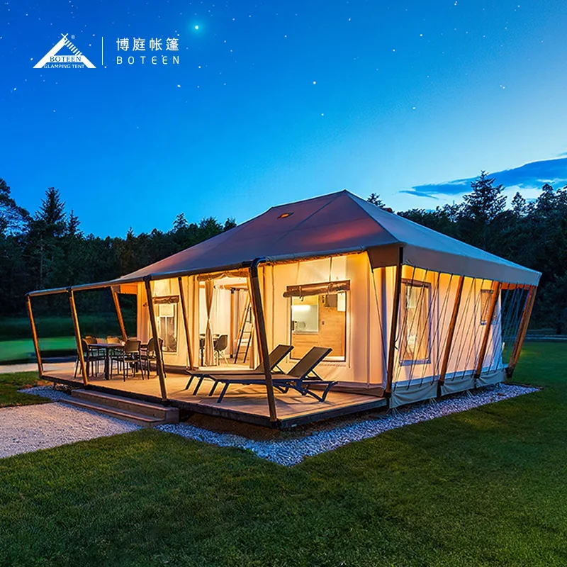 Boteen Campsite Tent Manufacturer Customized Installation Outdoor Square Tent Parent Child Camping Hotel Homestay