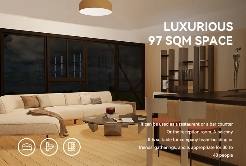 Luxurious Wild House Hotel Accommodation Tent Available in All Seasons with Transparent Glass Doors and Windows for a Wide View - Image 5