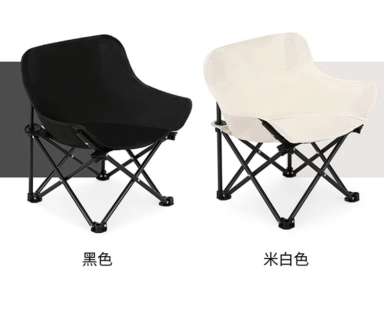 Factory Custom Modern Folding Camping Chair Outdoor Portable Fishing Chair Stainless Steel Frame Lightweight Beach Camping Chair
