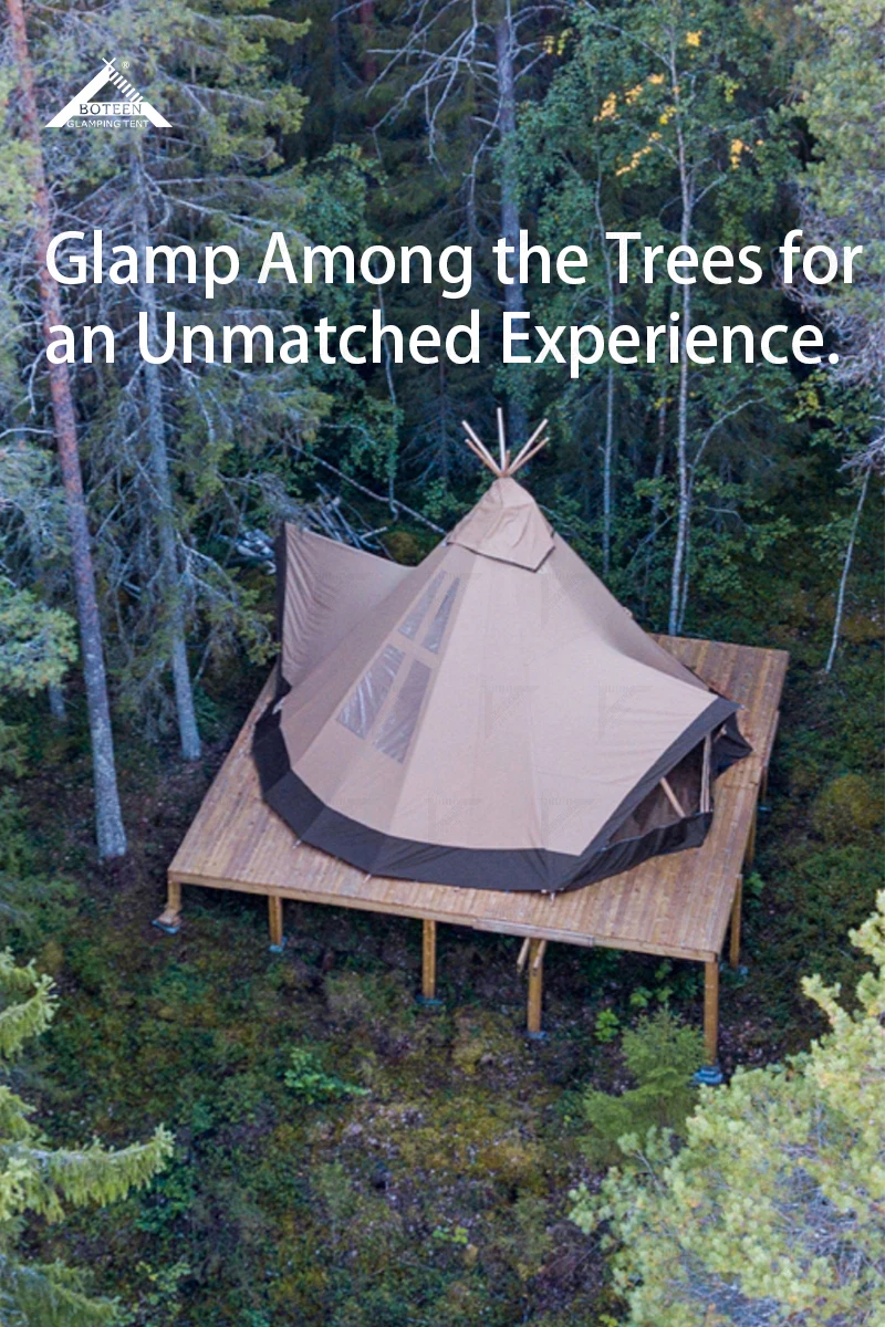 Custom Luxury Glamping Tent for Hotel Resort Well-Insulated Waterproof Indian Tipi for Family Outdoor Camping Party Travel - Image 6