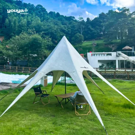 Popular 15m Star Camping Advertising Canopy Tent Portable Base Outdoor Waterproof Oxford Material Wind Resistant 8-10 Two
