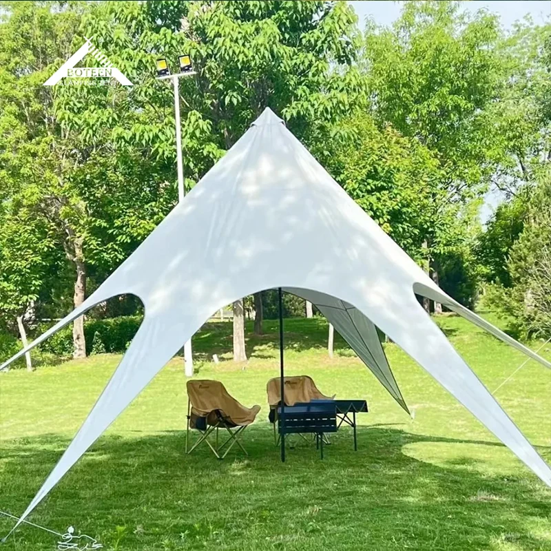 Professional Portable Camping 10M Extended Extra-large Thickened Multi-person Beach Rain Sun Shelter Waterproof Quick Automatic - Image 4