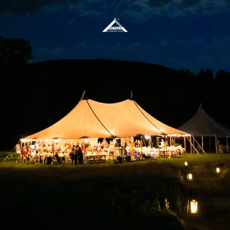 Boteen Party Events Canopy Pole Marquee Galvanized Steel Pipe 750G Tensile Membrane Waterproof Windproof Outdoor Wedding Tent