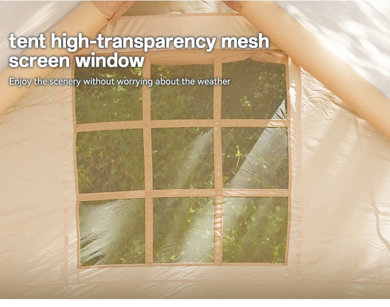 Wholesale Air Tent by Adults Waterproof Oxford Cloth Inflatable with 2 Large Windows and 2 Doors for Outdoor Camping - Image 6