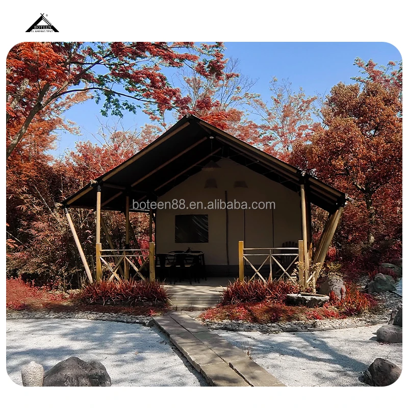 Luxury Summer Camping Tent with Three Bedrooms & Living Room High-Strength Waterproof Canvas Wind Resistance up to 10 - Image 6