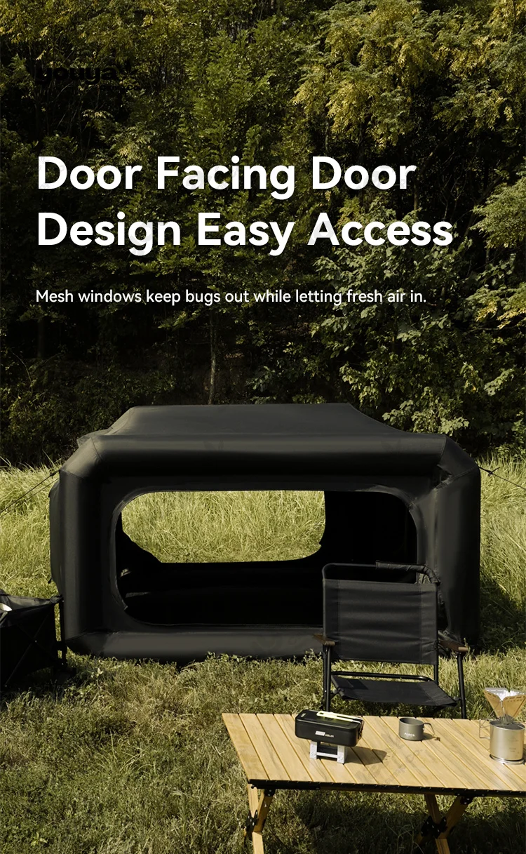 Lightweight Luxury Space Capsule Inflatable Tent Portable PVC Thickened Waterproof Quick Open Rainproof Field Camping Overnight - Image 3