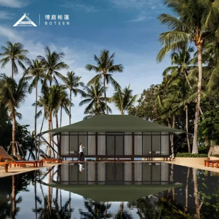 2025 Custom High-Level Glamping Dome House Tent Desert Snail Tent Domos for Indoor Use Exhibitions 6m 7m Diameter Aluminum Glass