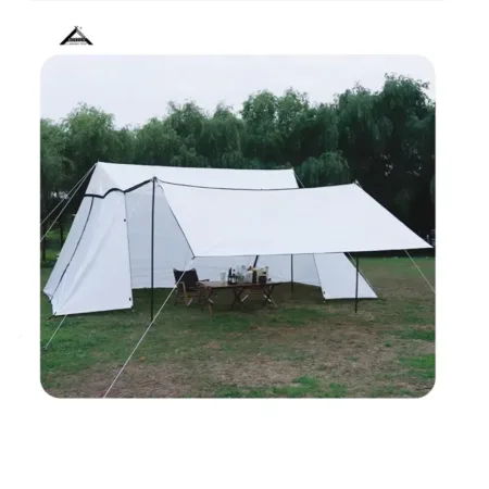 BOTEEN Portable Camping Tent Custom Outdoor Traveling Hiking Waterproof All Season Two Bedrooms Living Room Galvanized Steel