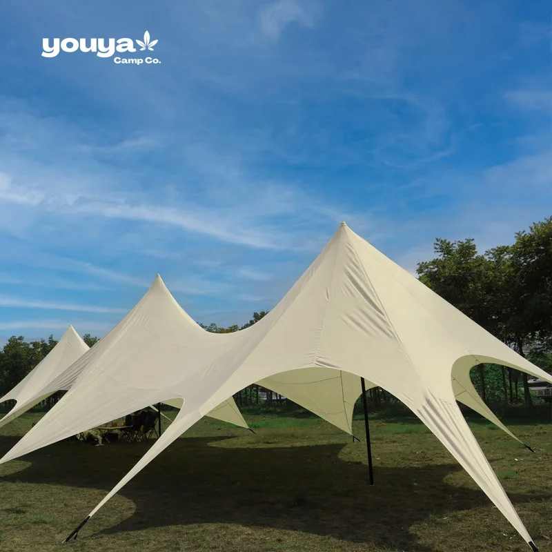 Factory Outdoor Canopy Tent 40-80 People Three Peaked Large Waterproof Tents Camping Party Wedding Stretch Tent for Event - Image 4