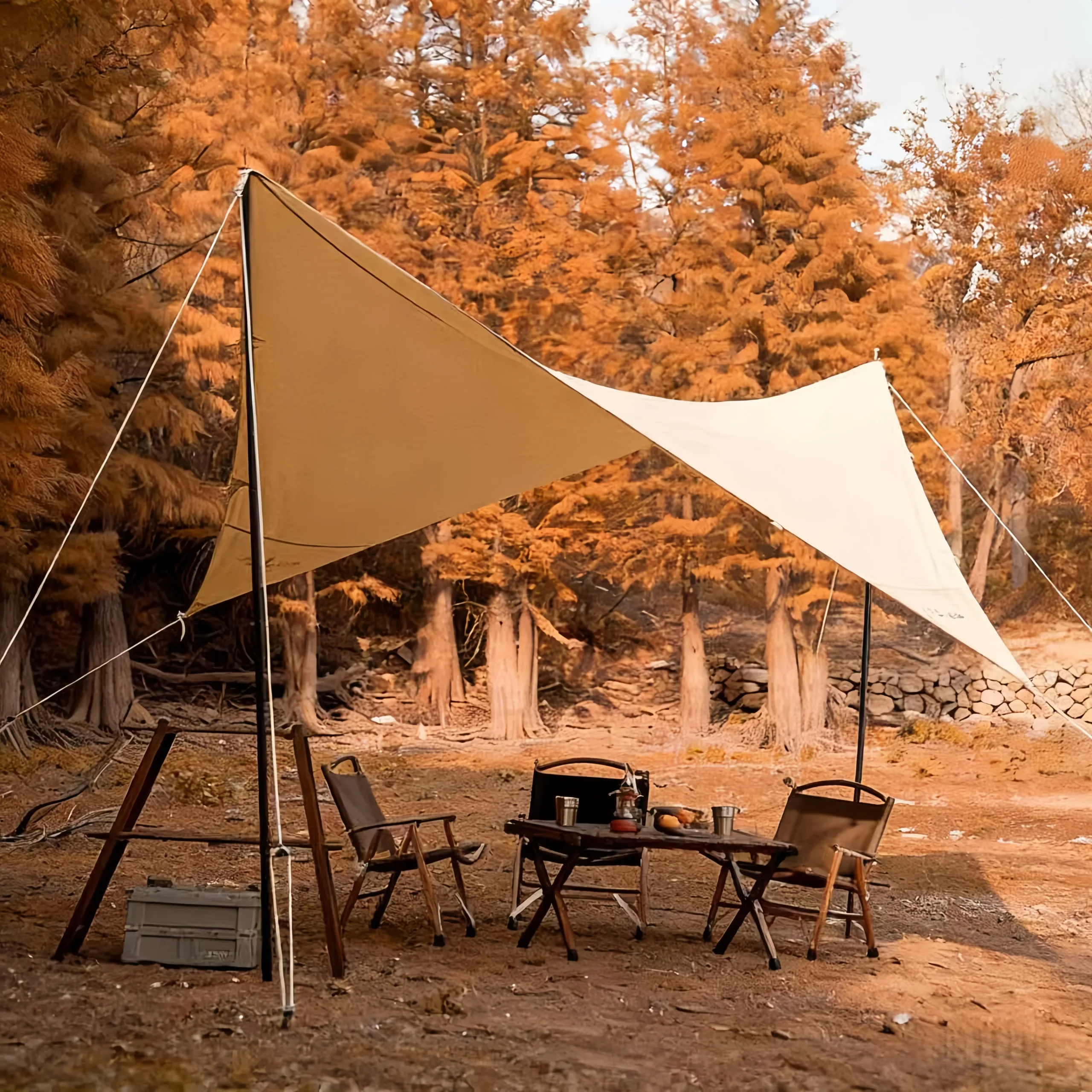 BOTEEN Portable Camping Shed Canopy Tent Outdoor Camping Canopy Picnic Fishing Camp Shade Butterfly Canopy for Party