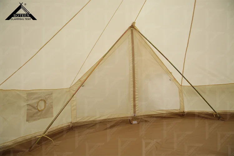 3M 4M 5M 6M Cotton Oxford Tent Canvas Mongolian Yurt Bell Camping TentOutdoor Luxury 4 Season Tourist Waterproof Glamping Tent - Image 4