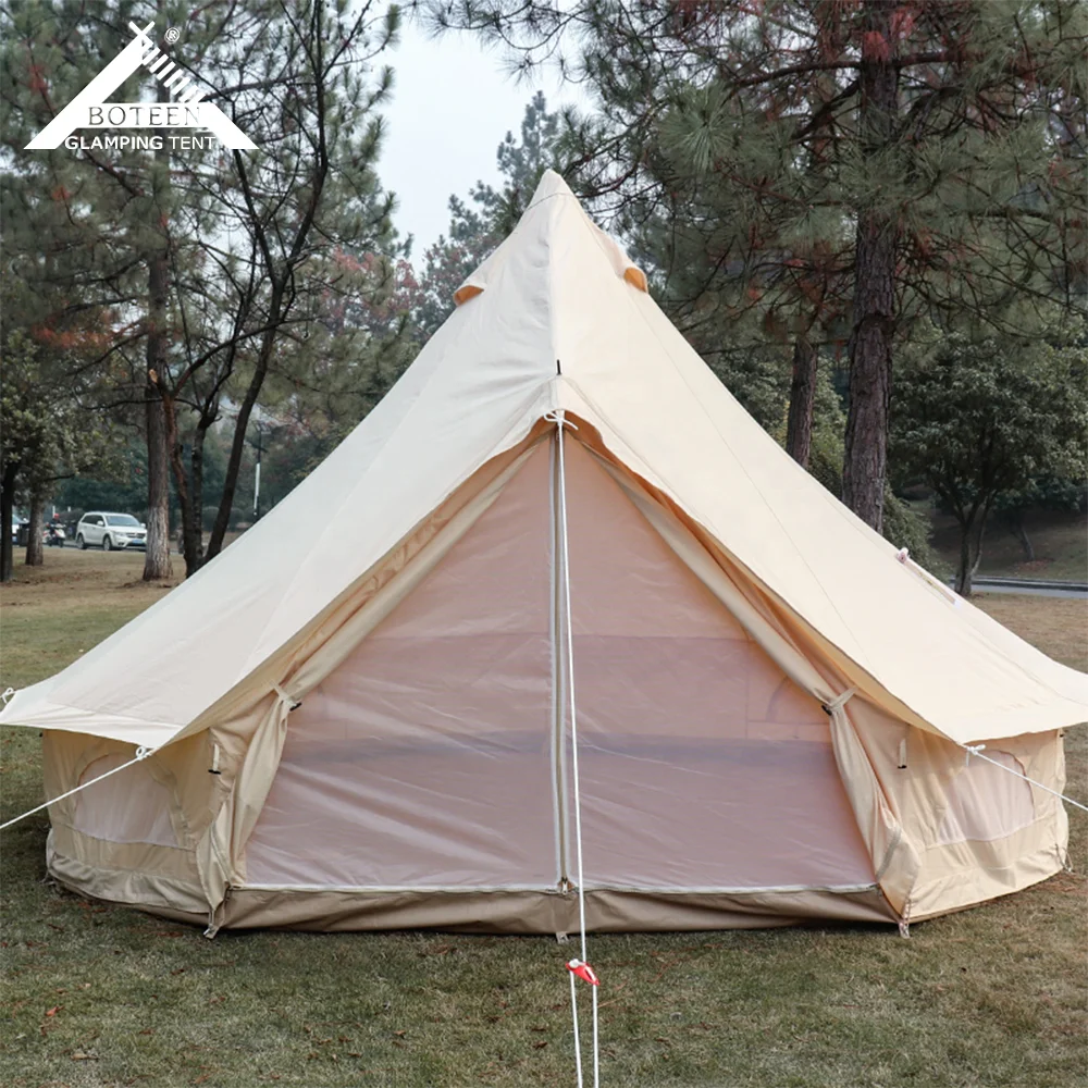 3-7m Oxford Cotton Resorts Tent Outdoor Waterproof Breathable Camping Yurt Hiking Travel Party Family Tent