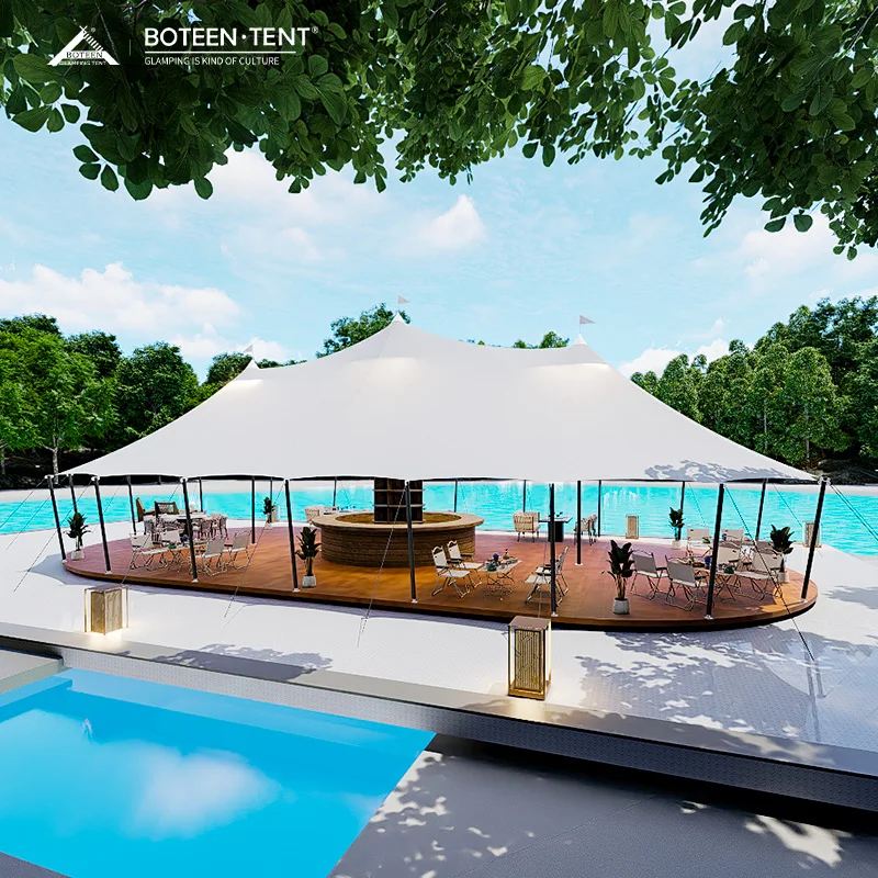 High Peak Pole 8*16m Outdoor Wedding Party Tents with Sidewalls Festival Tents for Sale for Events and Tarp Products