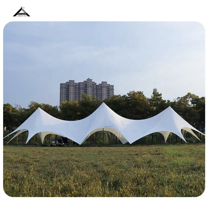 Outdoor Large 900D Oxford Cloth Trade Show Wedding Party Tent with Aluminum Pole Custom Logo for Camping