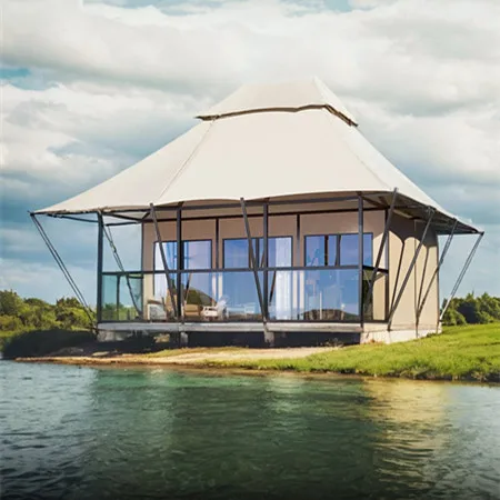 New Luxury PVCD Waterproof and Flame-retardant Stretch Film Shower Tent with 49 square Meters