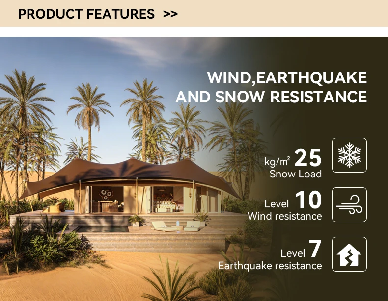 BOTEEN Luxury Safari Glamping Tent for Desert Resort & Hotel - Image 3