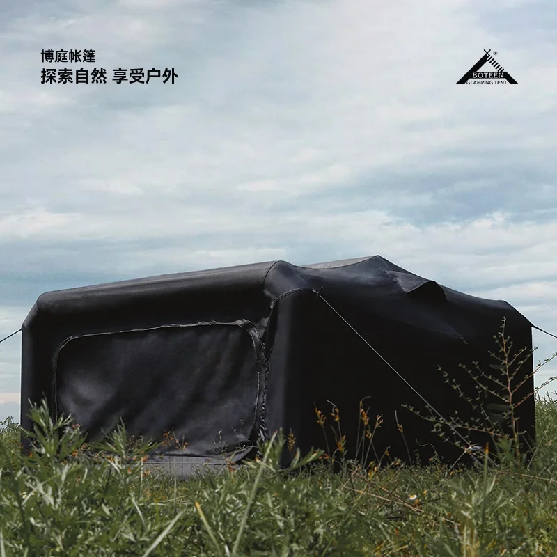 Customized Black Outdoor Inflatable Tent, Luxurious House Design, air Station Quick Deployment Shelter Camping Tent - Image 3