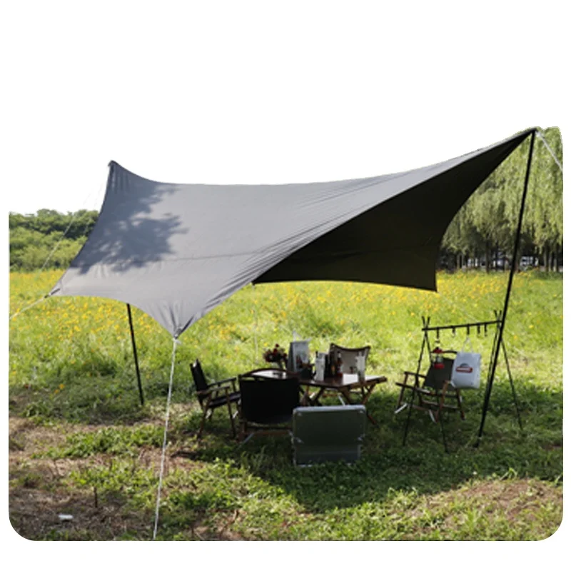 Spacious Outdoor Camping Tarp Heavy-Duty Waterproof Galvanized Steel Frame Oxford Material for Events Weddings Market Stalls