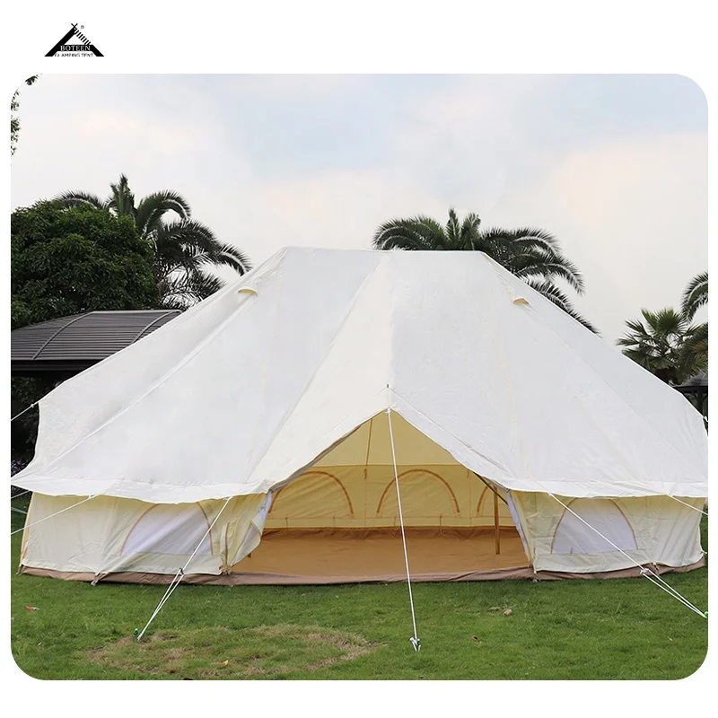 BOTEEN Camping Zelt Custom Outdoor Camping Tents Vintage Tent Large Yurt Rainproof Safari Tents All Season With Sanitairy